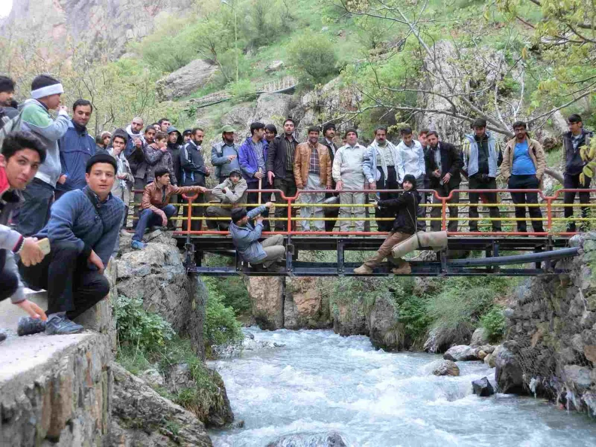 Exploring the Beauty of Aab Sefid Waterfall and Local Life
